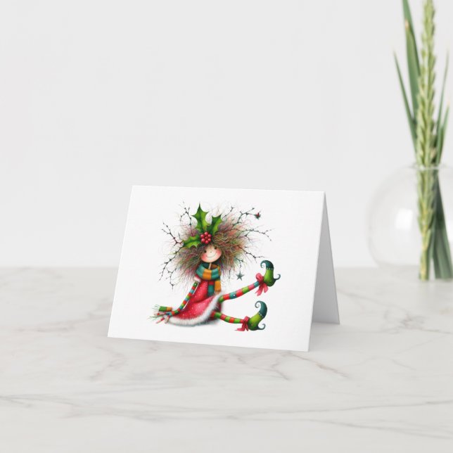 Carte de voeux mignonne et irrégulière (Devant)