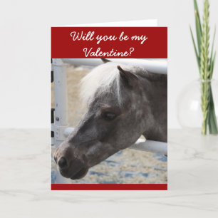 Carte de voeux miniature de cheval
