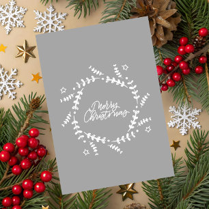 Carte de vœux minimaliste Joyeux Noël