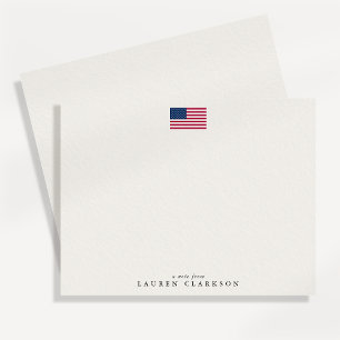 Carte de vœux minimaliste patriotique drapeau amér