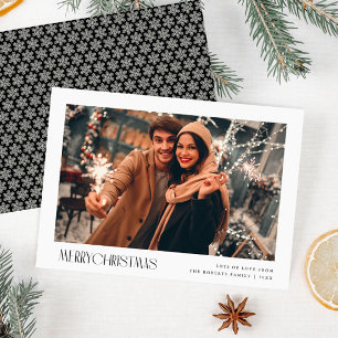 carte de voeux minimaliste pour Noël photo