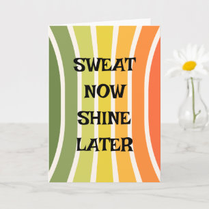 Carte de vœux minimaliste rétro mignonne Sweat mai
