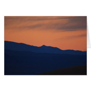 Carte de voeux minimaliste simple Sunset, vide