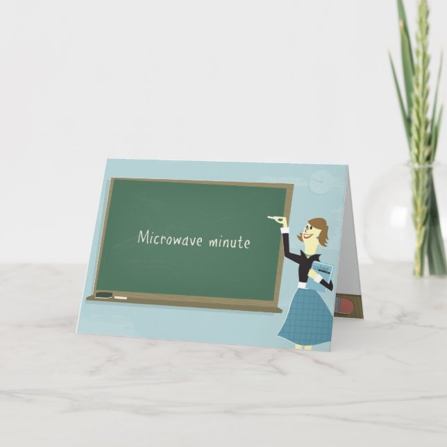 Carte de voeux Minute Micro-ondes (Devant)
