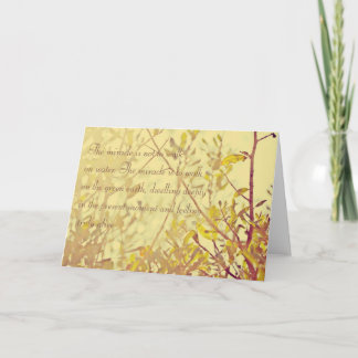 Carte de voeux Miracles