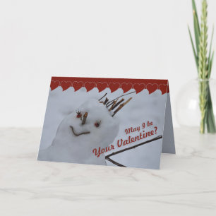 Carte de voeux Miss Snowman CC0382 Valentine