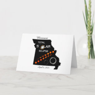 Carte de voeux Missouri Solar Eclipse