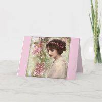 Carte de voeux mode vintage