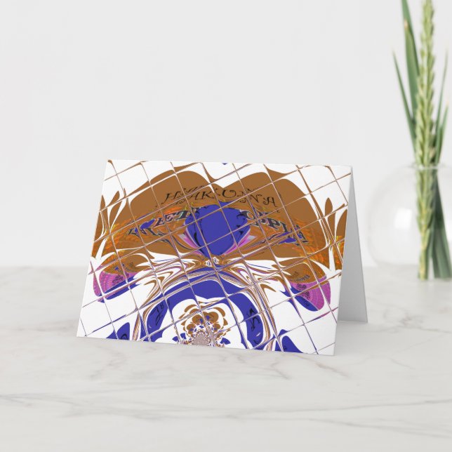 Carte de voeux Modèle horizontal (Devant)