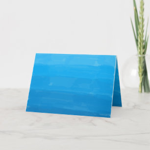 Carte de voeux Modèle Ocean Blue Ombre