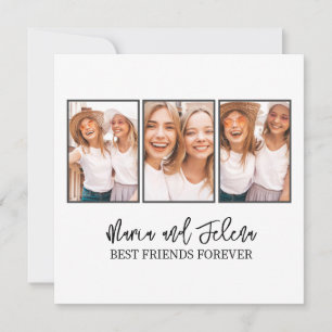 Carte de voeux Modèle photo Best Friends