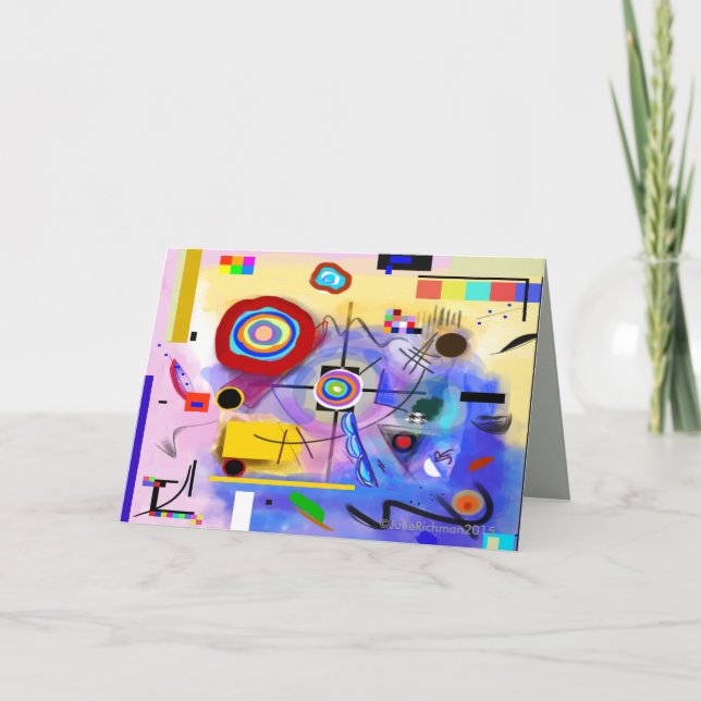 Carte de voeux moderne Abstraite (Devant)