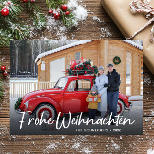 Carte de voeux moderne Frohe Weihnachten Natale Ph