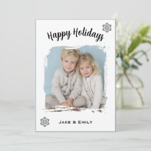 Carte de vœux moderne pour la famille joyeuse de v