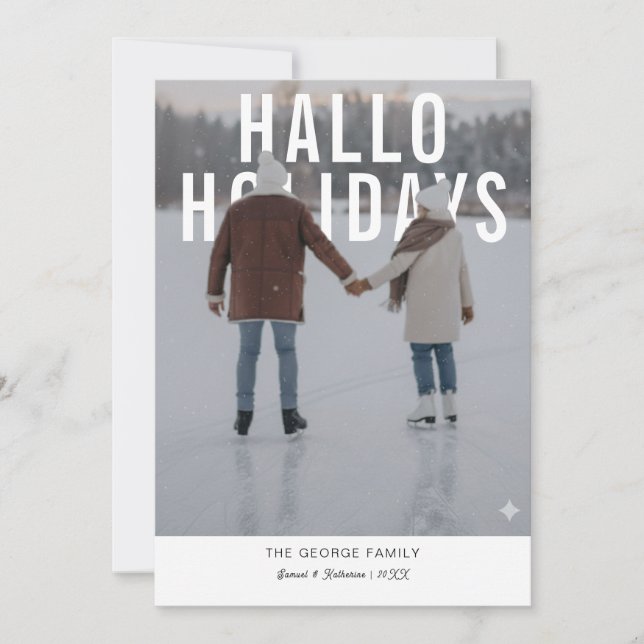 Carte de vœux moderne pour la Saint-Valentin Photo (Devant)
