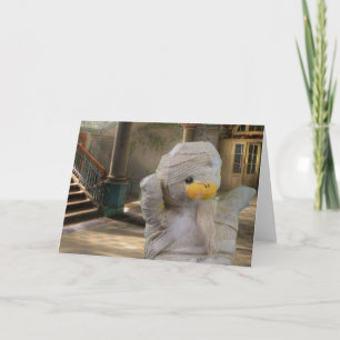 Carte de vœux Momie d'Halloween.