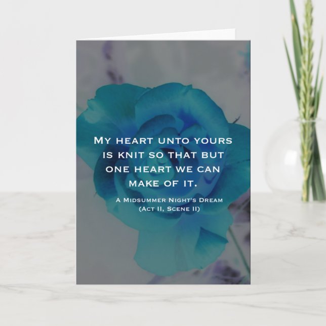 Carte de vœux Mon cœur lié au vôtre (Devant)