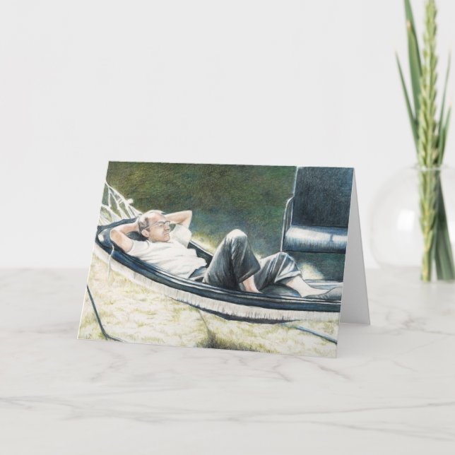 Carte de voeux "Mon père" Reproduction d'art origi (Devant)