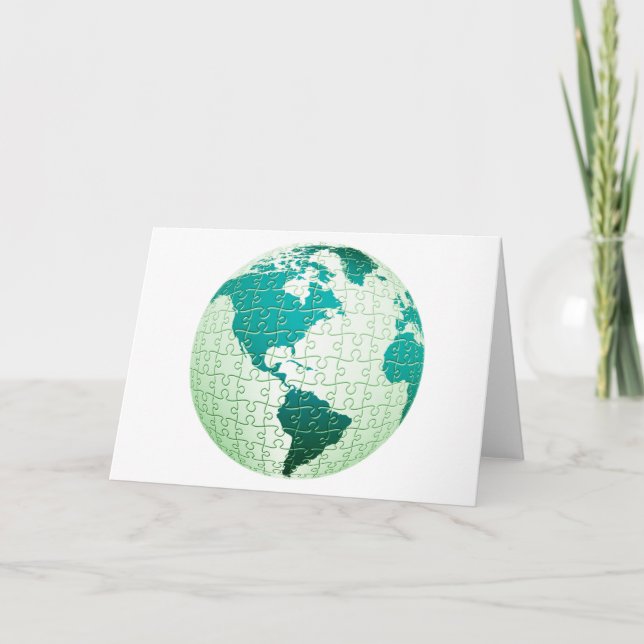 Carte de voeux mondiale Jigsaw Puzzle (Devant)
