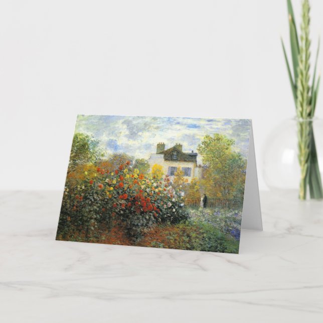 Carte de voeux Monet Rose Garden (Devant)