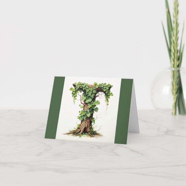 Carte de voeux Monogramme (Devant)