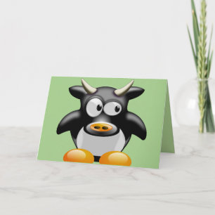 carte de voeux moo vache