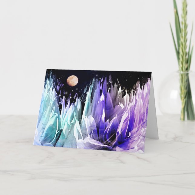 Carte de voeux "Moon Over Islande" (Devant)