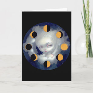 Carte de voeux "Moon Phases"