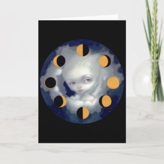 Carte de voeux "Moon Phases"