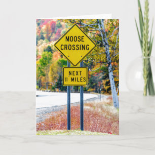 Carte de voeux Moose Crossing