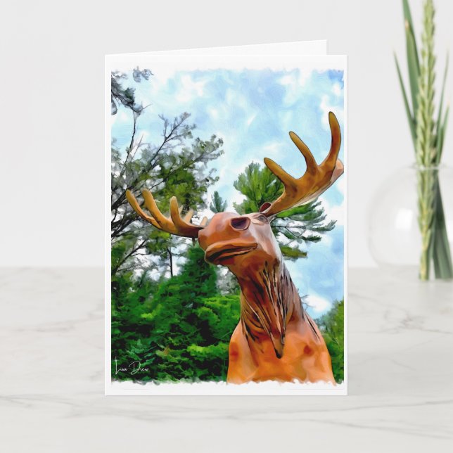 Carte de voeux "Moose du Minnesota" par Lisa Drew (Devant)
