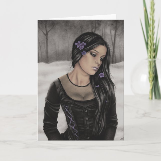 Carte de voeux morne d'hiver (Devant)