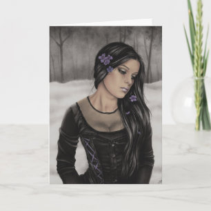 Carte de voeux morne d'hiver