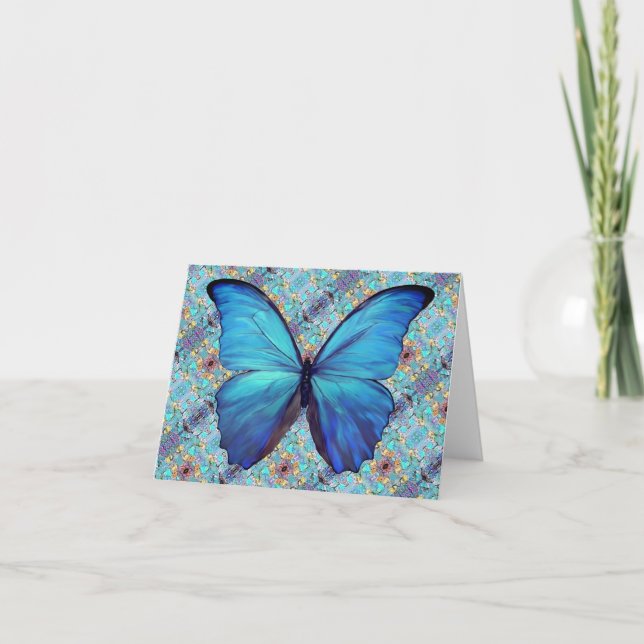 Carte de voeux Morpho & Opals (Devant)