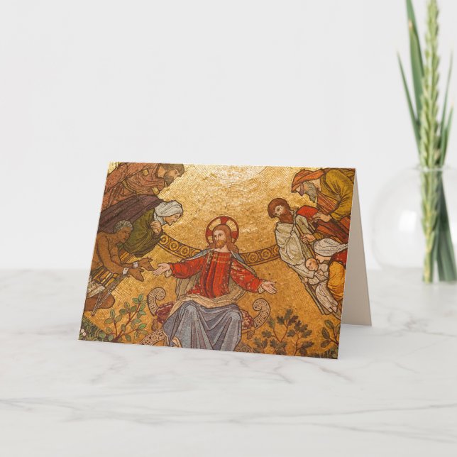 carte de voeux mosaïque jésus (Devant)