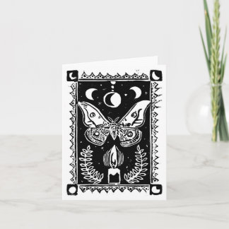 Carte de voeux Moth and Flame