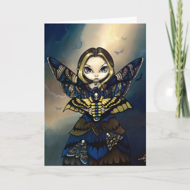 Carte de voeux "Moth Queen : Acherontia Atropos" (Devant)