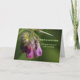 Carte de voeux Motivationnelle Ant & Flower
