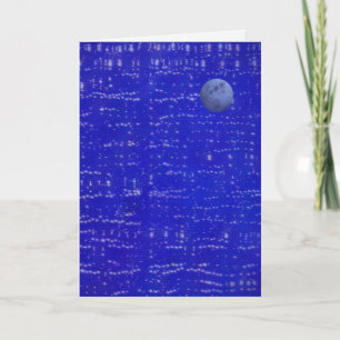 Carte de vœux Musique Lunaire