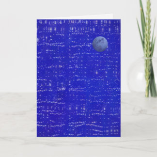 Carte de vœux Musique Lunaire