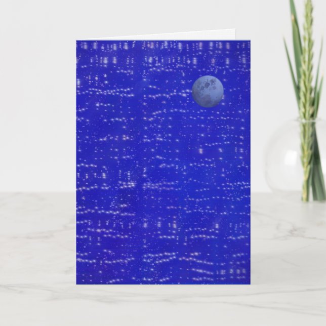 Carte de vœux Musique Lunaire (Devant)