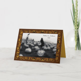 Carte de voeux mystérieuse de Halloween d'image de