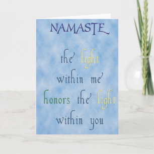Carte de voeux Namaste