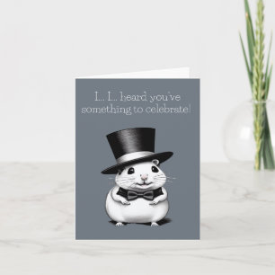 Carte de voeux Nervous Hamster