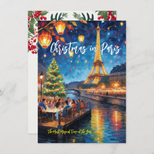 Carte de voeux "Noël à Paris"