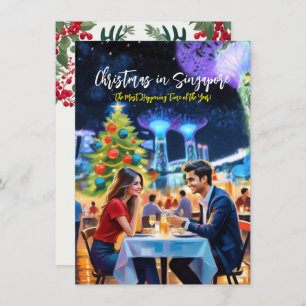 Carte de voeux "Noël à Singapour"