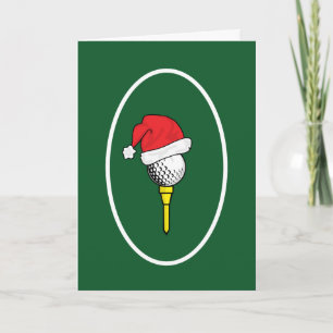 Carte de voeux Noël et Golf Spirit