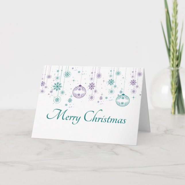 Carte de voeux Noël Ornament 2 (Devant)