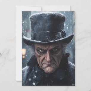 Carte de voeux Noël Scrooge