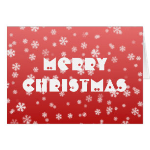 Carte de voeux Noël Snowflakes